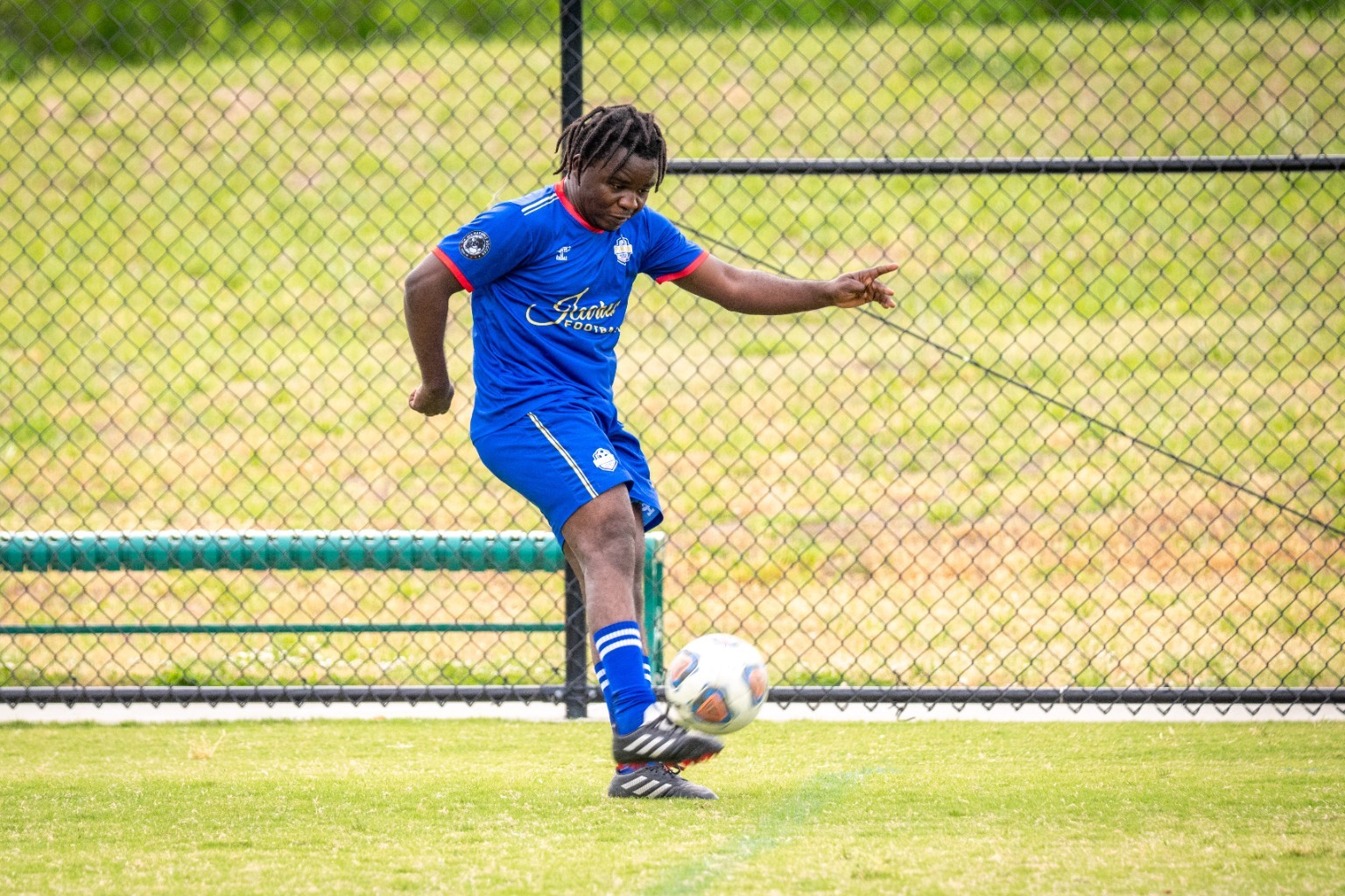 Phantom FC player controlling the ball